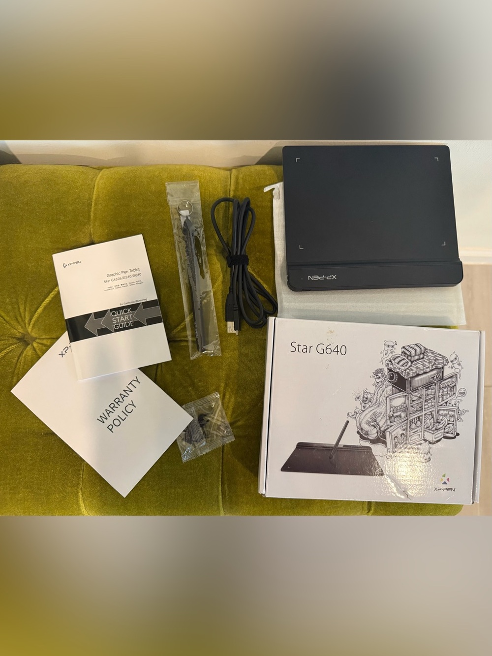 XP-Pen Star G640 Graphics Drawing Tablet - Black